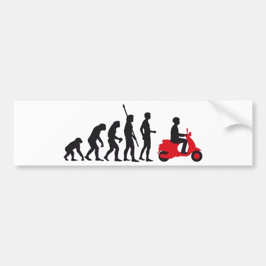 evolution scooter bumpersticker (Voorkant)