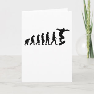 Evolution skateboarder skateboard Gift Kaart