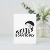 Evolution Skydiving, geboren om te vliegen Briefkaart (Staand voorkant)