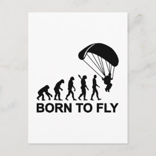 Evolution Skydiving, geboren om te vliegen Briefkaart