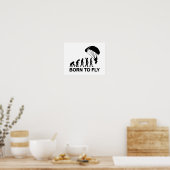 Evolution Skydiving, geboren om te vliegen Poster (Keuken)