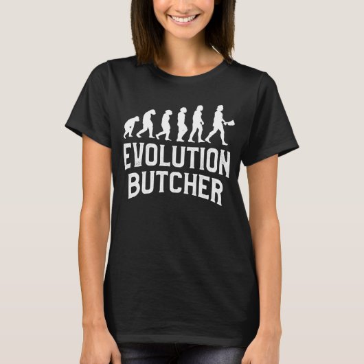 Evolution Slachter Slagers Meatman T-shirt (Voorkant)