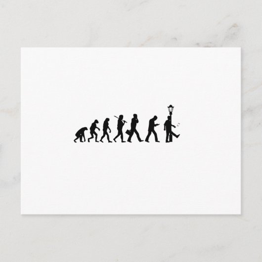 Evolution Smartphone - Funny Motive Briefkaart (Voorkant)