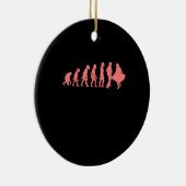 Evolution Square Dance Graphic Design Perfect Gift Keramisch Ornament (Rechts)