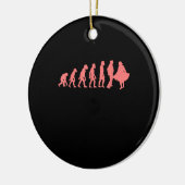 Evolution Square Dance Graphic Design Perfect Gift Keramisch Ornament (Links)