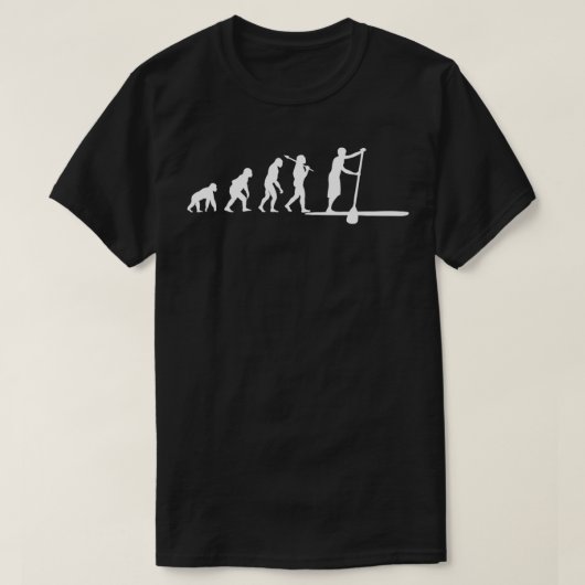 Evolution Stand Up Paddle Board Funny SUP Surf T-shirt (Design voorkant)