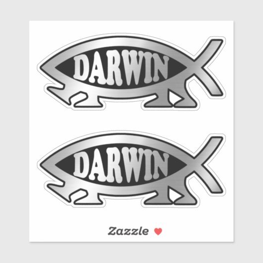 Evolution - Sticker Darwin x 2 (Feuille)