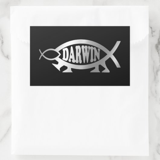 Evolution - Sticker rectangulaire Darwin (Sac)