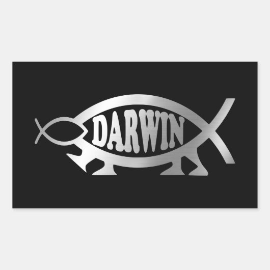 Evolution - Sticker rectangulaire Darwin (Devant)