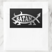 Evolution - Sticker Satan + Rectangulaire (Sac)
