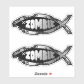 Evolution - Sticker Zombie x 2 (Feuille)