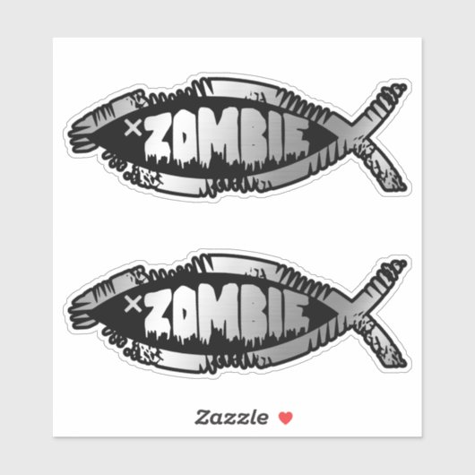 Evolution - Sticker Zombie x 2 (Feuille)