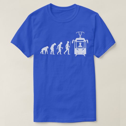 Evolution Streetcar Driver Tram Occupation T-shirt (Design voorkant)