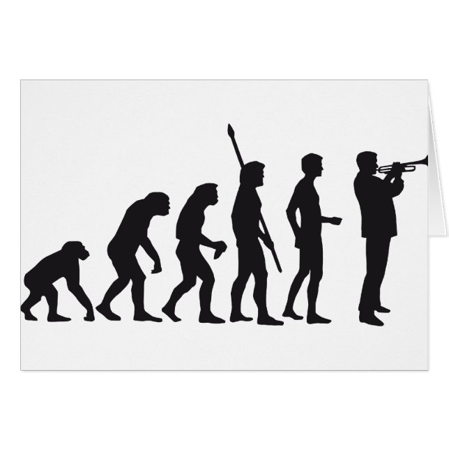 evolution trumpet player (Voorkant Horizontaal)