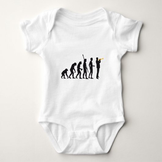 evolution trumpet player romper (Voorkant)
