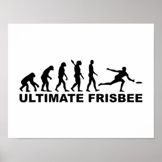 Evolution Ultimate Frisbee Poster