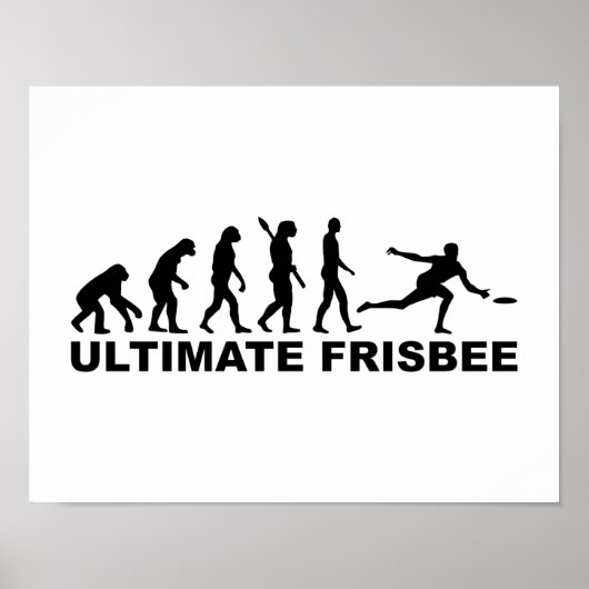 Evolution Ultimate Frisbee Poster (Voorkant)