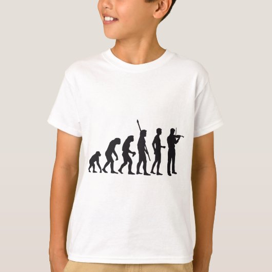 evolution violin t-shirt (Voorkant)
