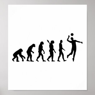 Evolution Volleyball-speler Poster