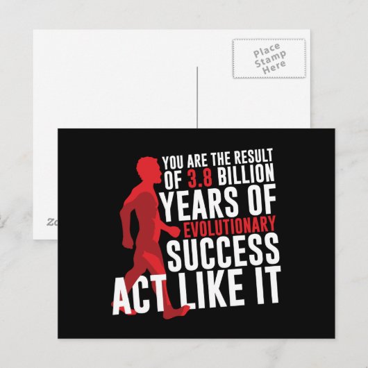 Evolutionair succes briefkaart (Voorkant / Achterkant)