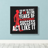 Evolutionair succes canvas afdruk (Insitu (Houten vloer))