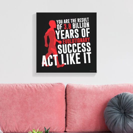 Evolutionair succes canvas afdruk (Insitu (Woonkamer))