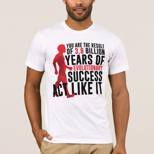 Evolutionair succes t-shirt (Voorkant)
