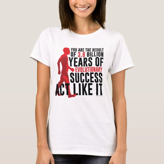 Evolutionair succes t-shirt (Voorkant)