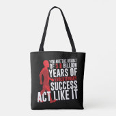 Evolutionair succes tote bag (Achterkant)