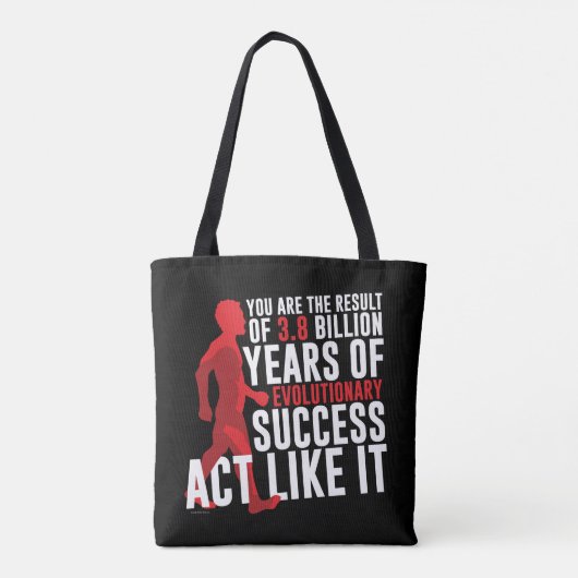 Evolutionair succes tote bag (Achterkant)