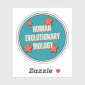 evolutionaire biologie van de mens sticker (Vel)
