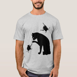 Evolutionaire muizen/katten t-shirt