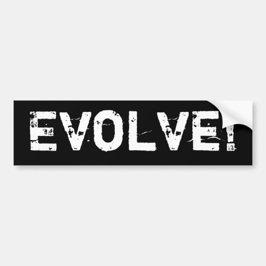 Evolve Bumpersticker (Voorkant)