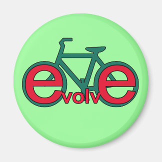 Evolve Fiets Kunst voor Tshirts, Kleding Magneet