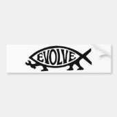 Evolve Fish Bumpersticker (Voorkant)