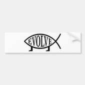 Evolve Fish Bumpersticker (Voorkant)