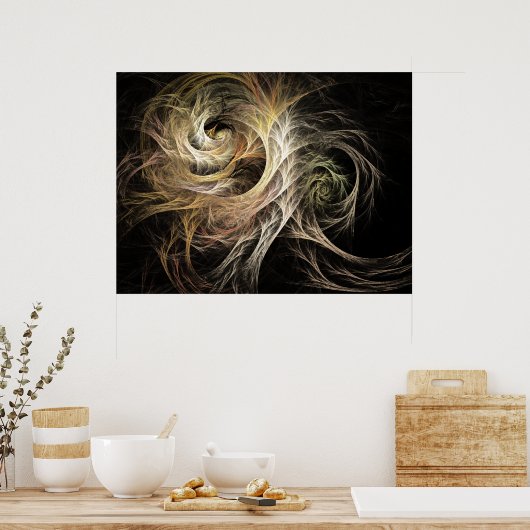 Evolve Flame Fractal Poster (Keuken)