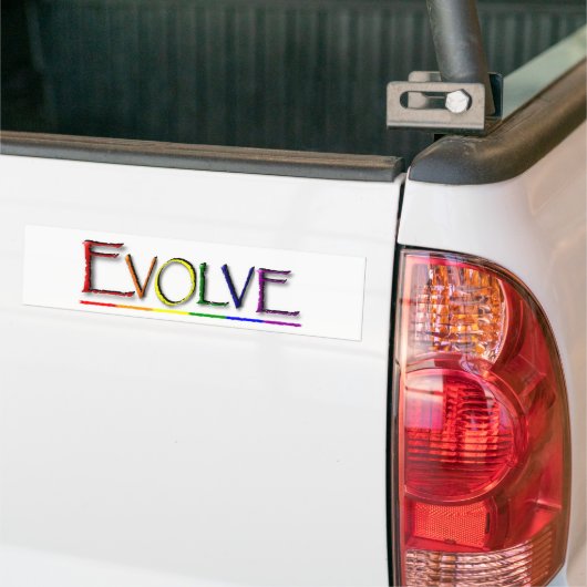Evolve Gay Bumpersticker (Op Truck)
