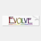 Evolve Gay Bumpersticker (Voorkant)