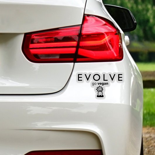 Evolve, Go Vegan, Activism Sticker