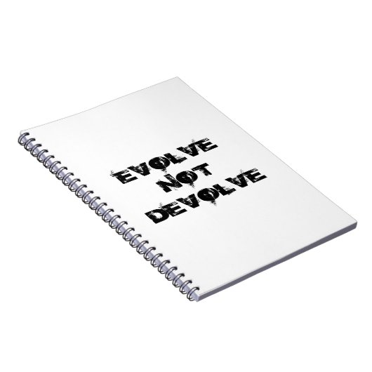 Evolve not Devolve Notitieboek (Rechterzijde)