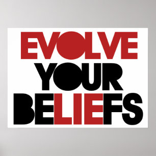 Evolve Uw Beliefs Poster