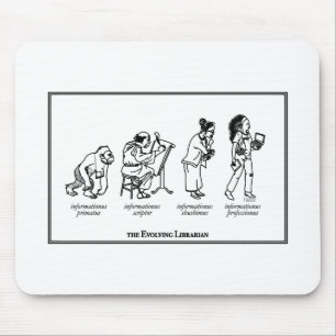 Evolving bibliothecaand muispad. muismat