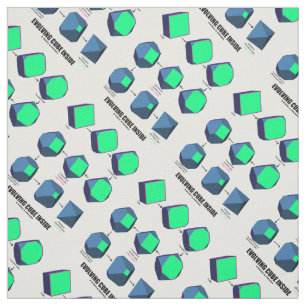 Evolving Cube Inside Wiskunde & geometrie Stof