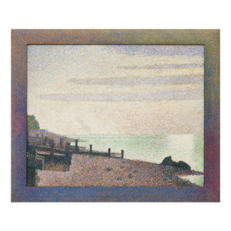 Evond Honfleur door Georges Seurat Foto Afdruk