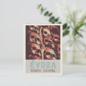 Evora Botten Chapel illustration Portugal Briefkaart (Staand voorkant)