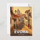 Evora Évora Portugal Reizen Briefkaart (Voorkant / Achterkant)