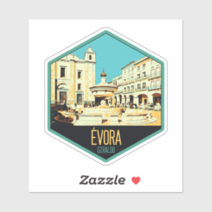 Evora Giraldo-afbeelding Portugal Sticker