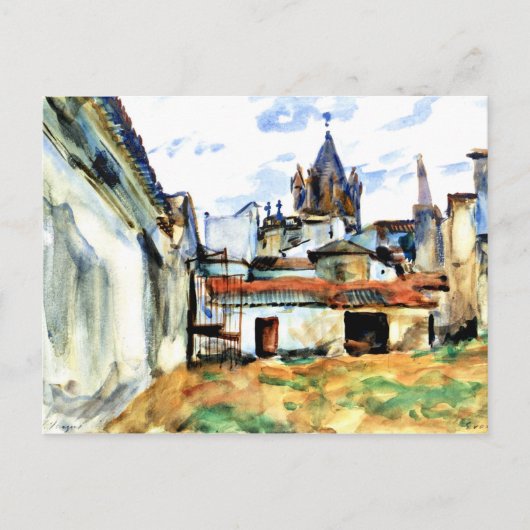 Evora, Portugal - Kunstschilderij Briefkaart (Voorkant)