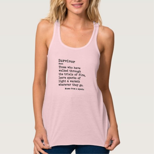EvoS: Racerback-overlevende Tanktop (Voorkant)